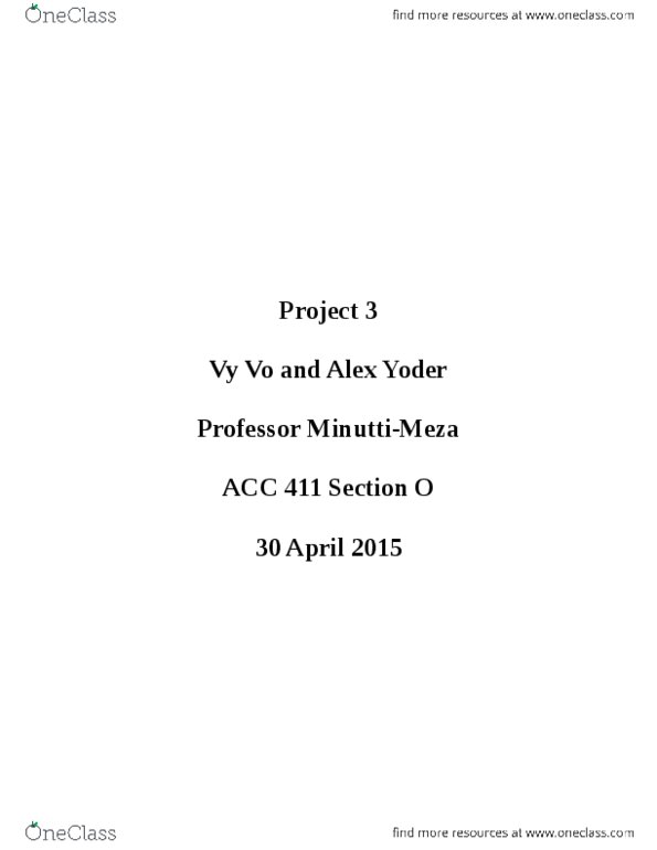 ACC 411 Lecture Notes - Lecture 15: List Of Fasb Pronouncements, Intangible Asset, Net Income thumbnail