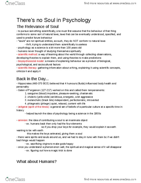 PSYA01H3 Lecture Notes - Lecture 2: Scientific Literacy, Molecular Machine, Biopsychosocial Model thumbnail