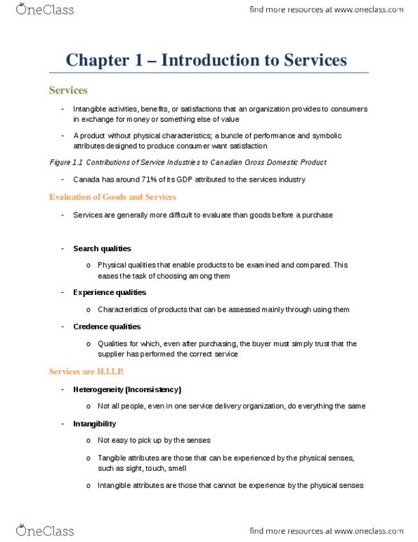 MKT 723 Chapter Notes - Chapter 1: Gross Domestic Product, Cost Accounting thumbnail