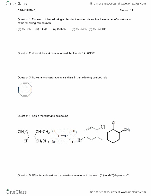 CHMB41H3 Lecture Notes - Lecture 11: Ammonia, Meso Compound, Benzene thumbnail