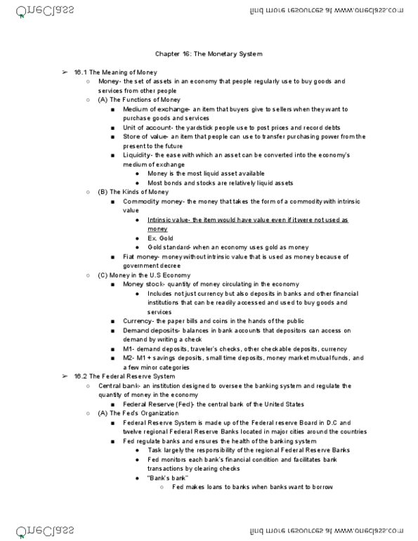 ECON 201 Chapter Notes - Chapter 16: United States thumbnail