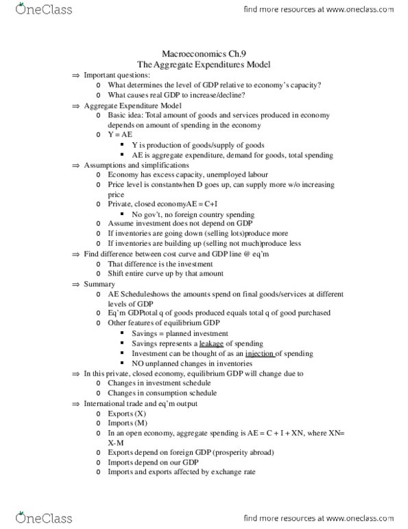 ECON 1020 Lecture Notes - Lecture 9: Buckminsterfullerene thumbnail