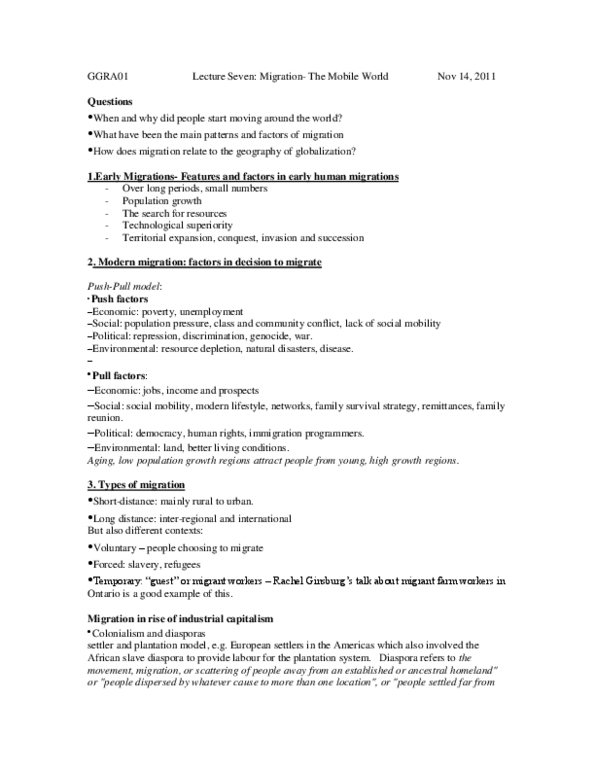 GGRA02H3 Lecture 7: GGRA01 Lecture 7 Migration.docx thumbnail