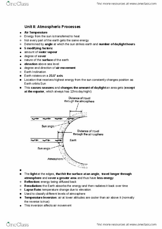 Geography 1100 Chapter Notes - Chapter 8: Pressure-Gradient Force, Westerlies, Atmosphere Of Earth thumbnail