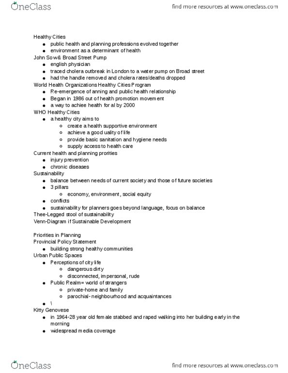 PLAN233 Lecture Notes - Lecture 5: Environmental Design, Homicide, Victimless Crime thumbnail