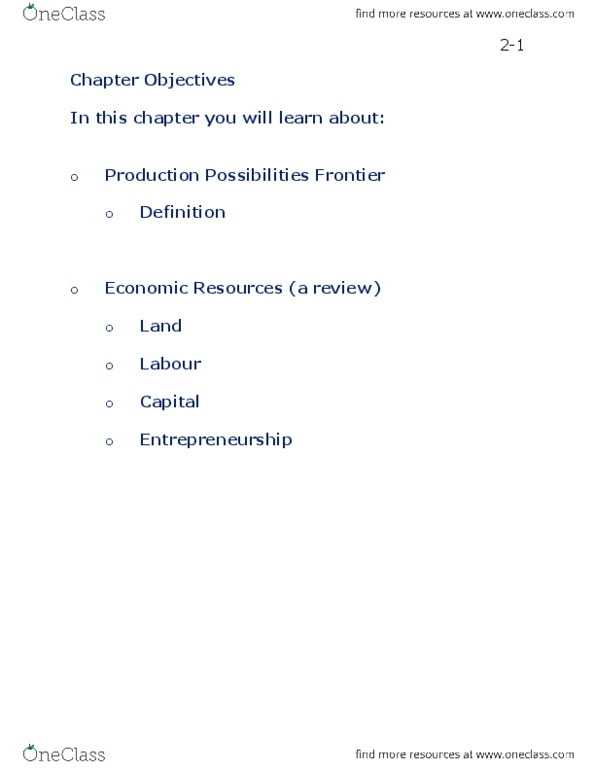 ECON 1BB3 Lecture Notes - Lecture 2: Telephoto Lens, Opportunity Cost, Microeconomics thumbnail