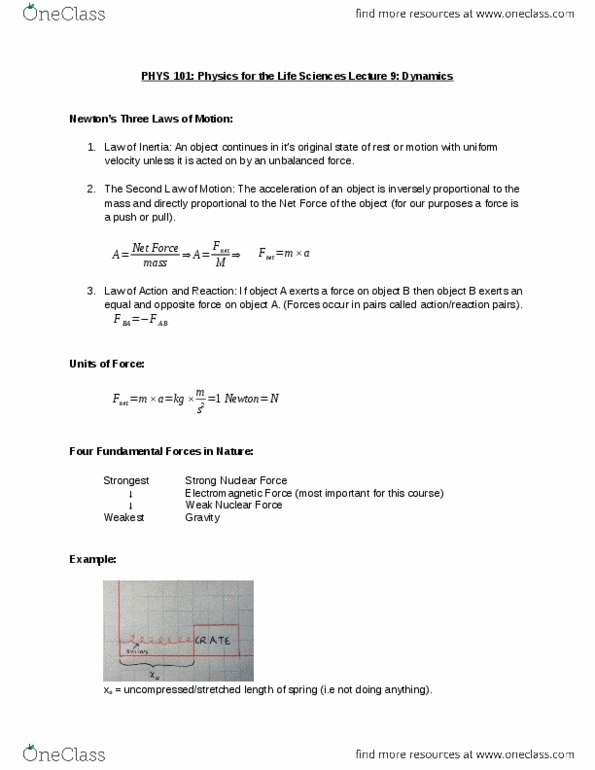 PHYS 101 Lecture Notes - Lecture 9: Strong Interaction thumbnail