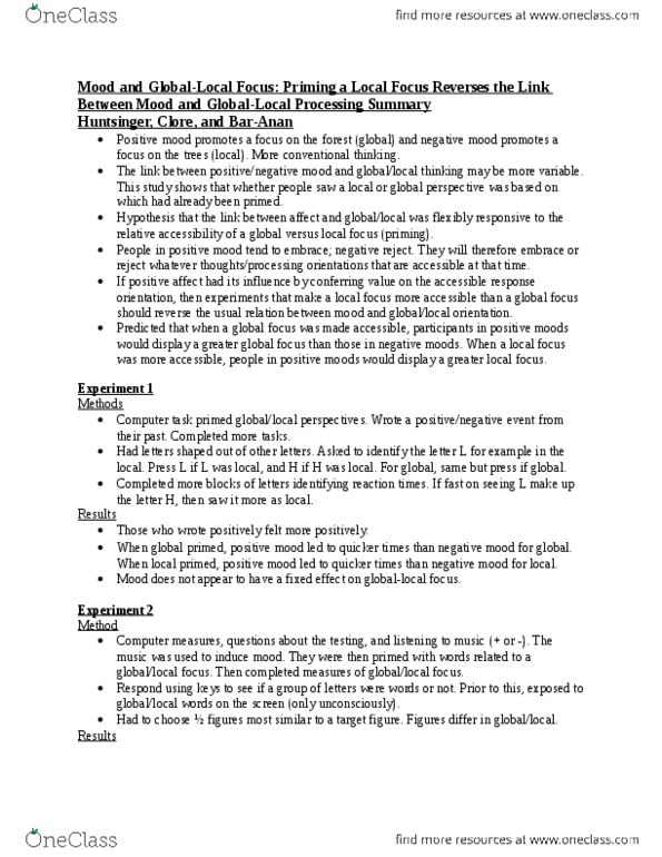 PSY331H1 Chapter N/A: 12 - Mood and Global-Local Focus Priming a Local Focus Reverses the Link Between Mood and Global-Local Processing Summary.docx thumbnail