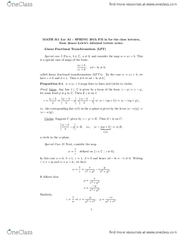 MATH253 Chapter 1-24: Linear Fractional Transformations.pdf thumbnail