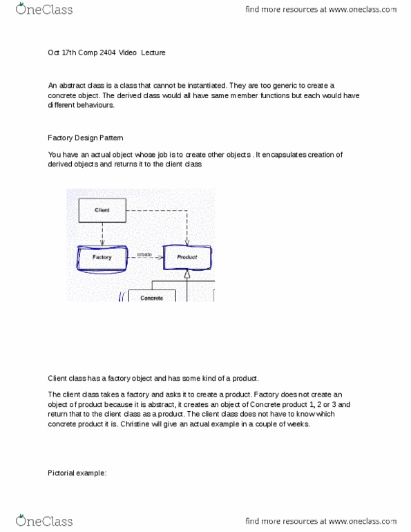 COMP 2404 Lecture Notes - Lecture 1: Ternary Operation, Arity, Computer Programming thumbnail