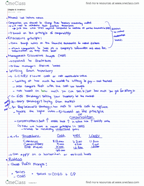 COMMERCE 1AA3 Lecture 6: Chapter 6 Inventory of Cost of Goods Sold thumbnail