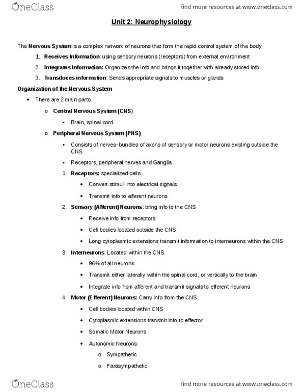 BIOL239 Lecture Notes - Lecture 2: Gas Constant, Membrane Potential, Microglia thumbnail