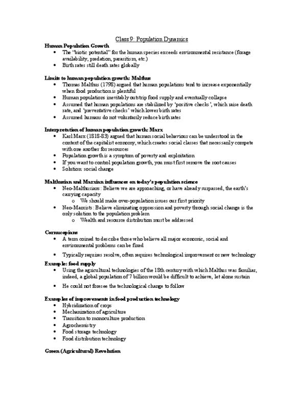 ENV 1101 Lecture : Class 9 - Population Dynamics.docx thumbnail