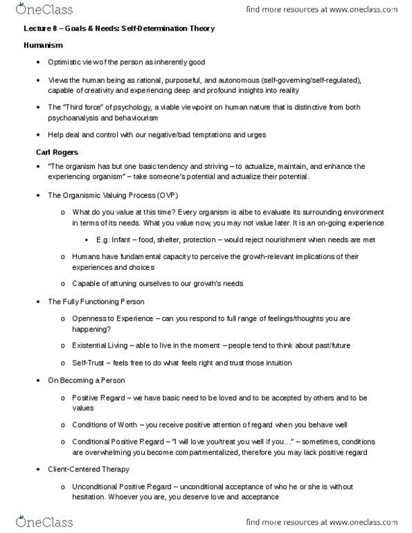 PSYB30H3 Lecture Notes - Lecture 8: Physical Attractiveness, Factor Analysis, Psychopathology thumbnail