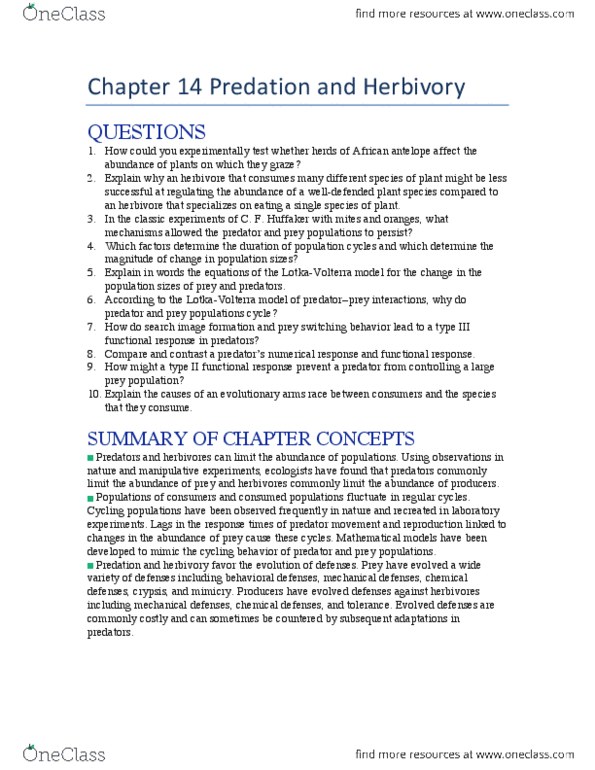 BIO205H5 Chapter 14: Predation and Herbivory thumbnail