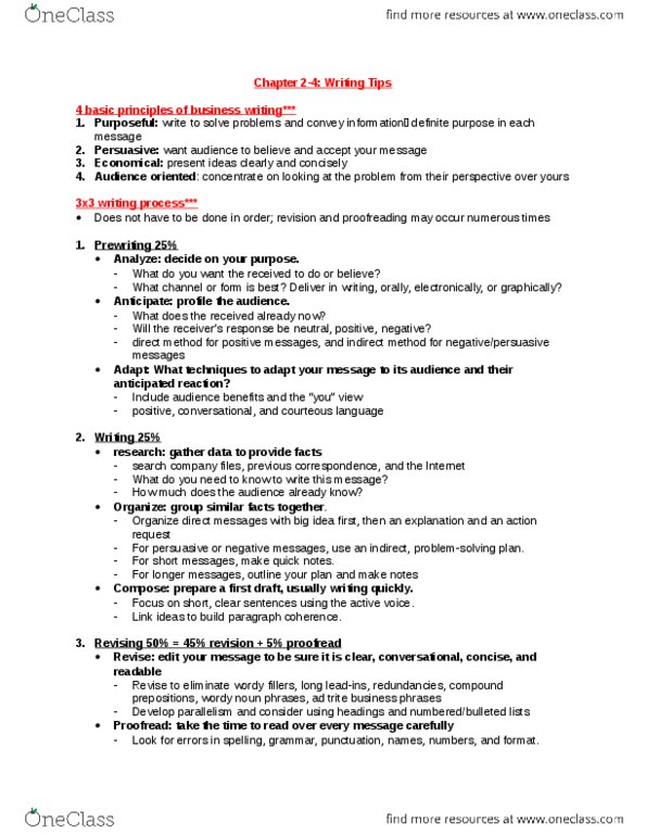 BU121 Lecture Notes - Lecture 3: Media Richness Theory, Positive Tone, Proofreading thumbnail