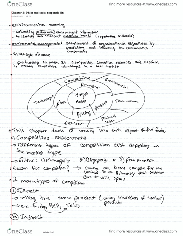 COMMERCE 2MA3 Lecture 3: Chapter 3 Ethics and social responsibility thumbnail