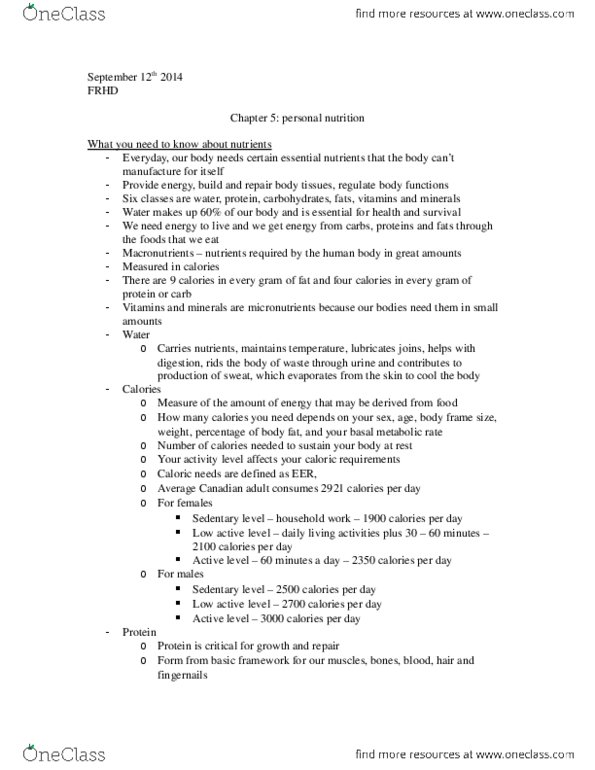 FRHD 1100 Chapter Notes - Chapter 5: Safflower, Endosperm, Lignin thumbnail