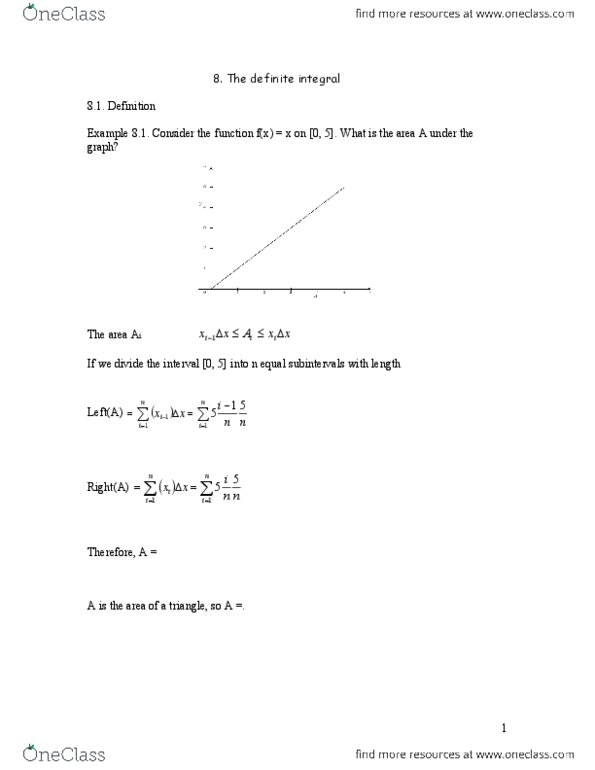 MATA32H3 Lecture Notes - Lecture 8: Riemann Sum, Marginal Revenue, Antiderivative thumbnail