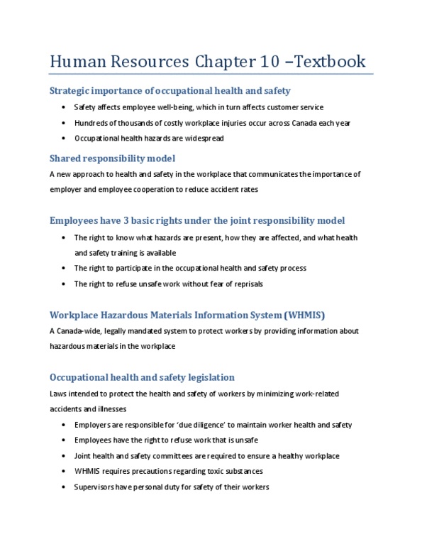 BUS 381 Chapter 10: Human Resources Chapter 10 textbook notes thumbnail