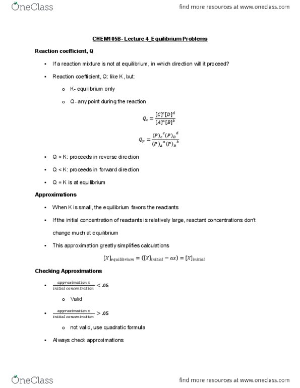 CHEM 105bL Lecture Notes - Lecture 4: Endothermic Process, Acid Strength, Covalent Bond thumbnail