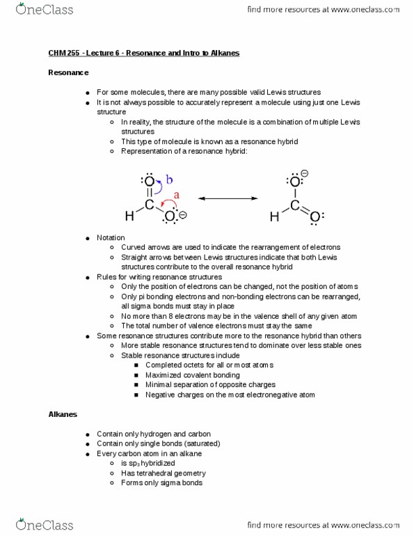 CHM 25500 Lecture Notes - Lecture 6: Lewis Structure, Electronegativity, Ketone thumbnail