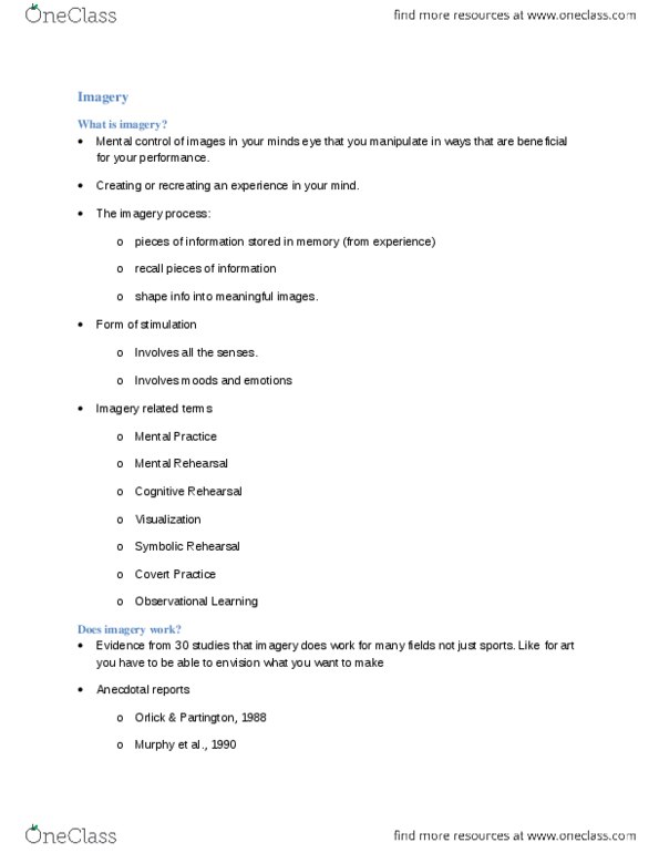 KINE 3000 Lecture Notes - Lecture 5: Simon Whitfield, Observational Learning, Controllability thumbnail