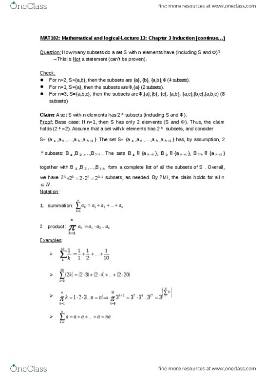 MAT102H5 Lecture Notes - Lecture 13: Implementation Force thumbnail