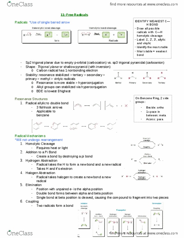 CHEM 2OB3 Chapter Notes - Chapter 11: Pi Bond, Chloroform, Thermodynamics thumbnail