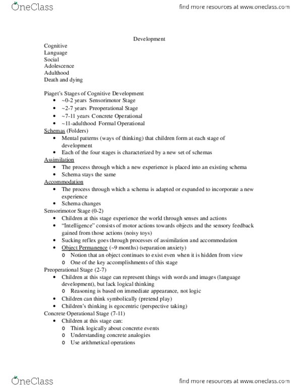 PSY 101 Lecture Notes - Lecture 4: Morpheme, Phoneme thumbnail