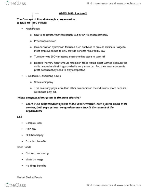 ADMS 3490 Lecture Notes - Lecture 2: Organizational Identification, Post-It Note, Vertical Integration thumbnail