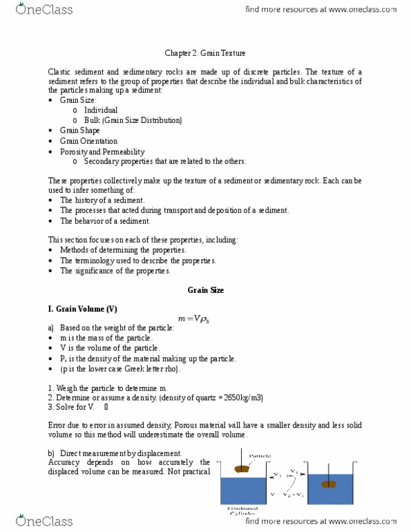 ERSC 2P16 Lecture Notes - Lecture 2: Rho, Porosity, Horse Length thumbnail