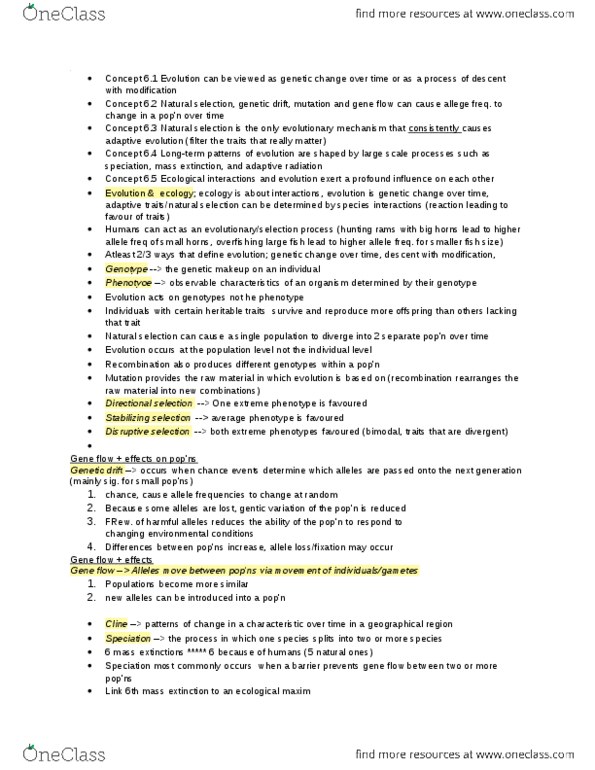 BIOL 2050 Lecture Notes - Lecture 8: Genetic Drift, Overfishing, Gene Flow thumbnail