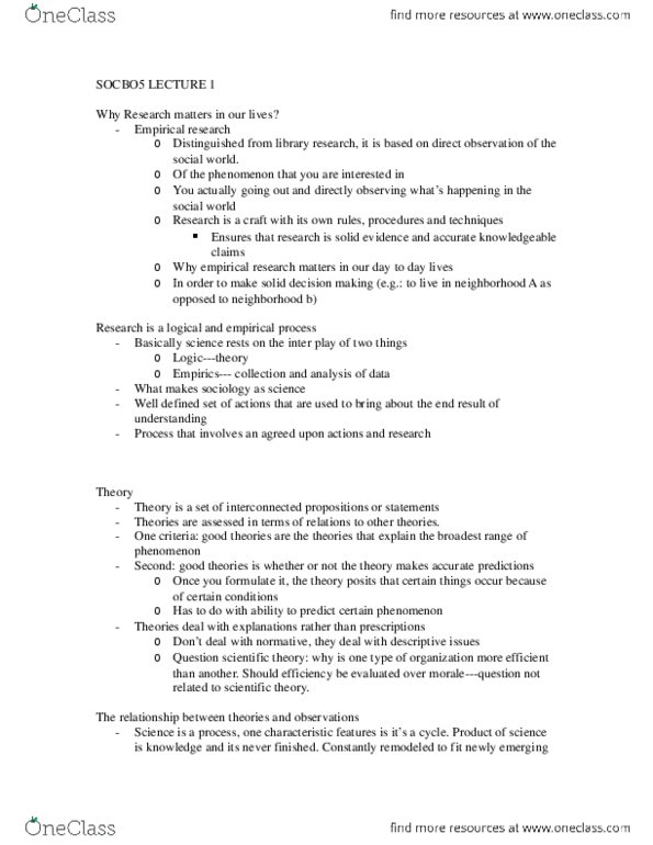 SOCB05H3 Lecture Notes - Lecture 1: Contingency Table, Codebook, World Bank Group thumbnail