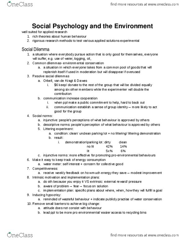 PSYC 260 Lecture Notes - Lecture 12: Water Metering, State Implementation Plan, Motivation thumbnail