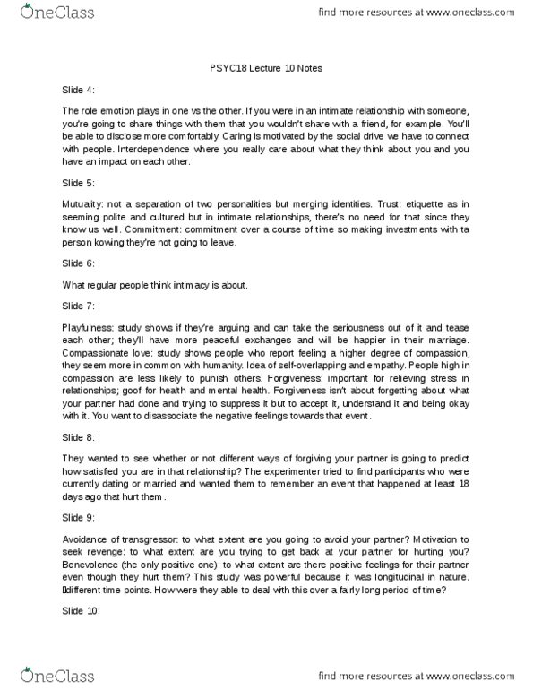 PSYC18H3 Lecture Notes - Lecture 10: Space Bar, Tachycardia, Regression Analysis thumbnail