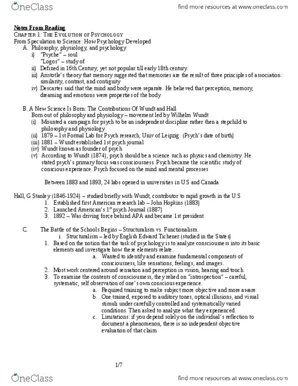 PSY100Y5 Lecture 1: PSYChapter 1 thumbnail