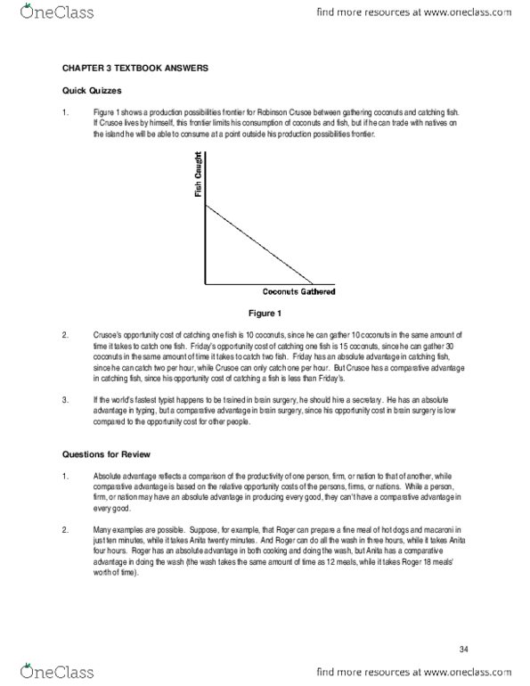 ECON 1B03 Lecture 18: CHAPTER 3 TEXTBOOK ANSWERS thumbnail