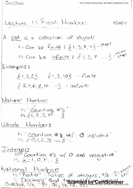 MAC 1140 Lecture 1: Real Numbers, Absolute Values and Intervals thumbnail