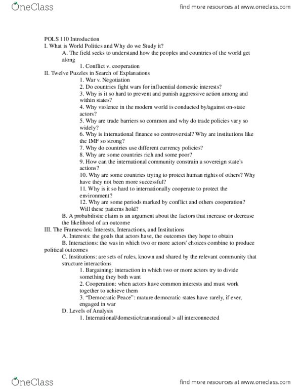 POLS 110 Chapter Intro: POLS 110 Introduction Chapter thumbnail