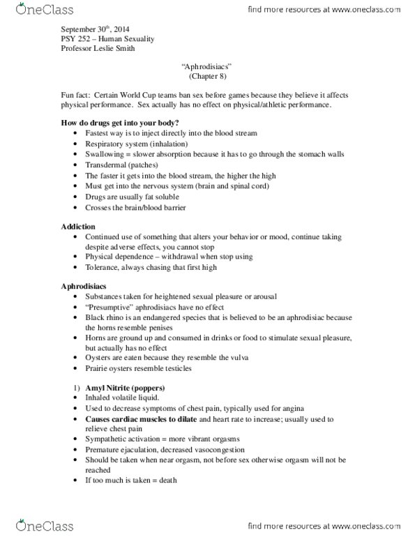 PSY-3705 Lecture Notes - Lecture 10: Diarrhea, Paracetamol, Oxycodone thumbnail