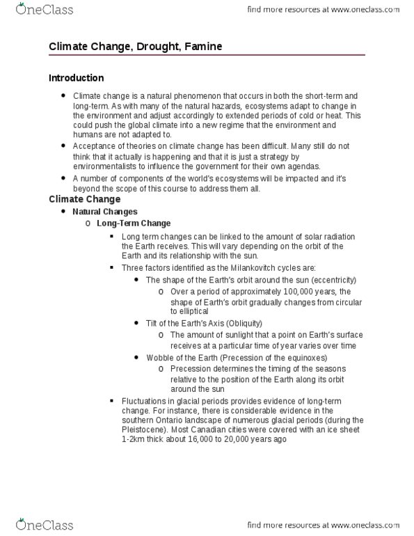 GG231 Lecture Notes - Lecture 12: Milankovitch Cycles, Pleistocene, Axial Tilt thumbnail