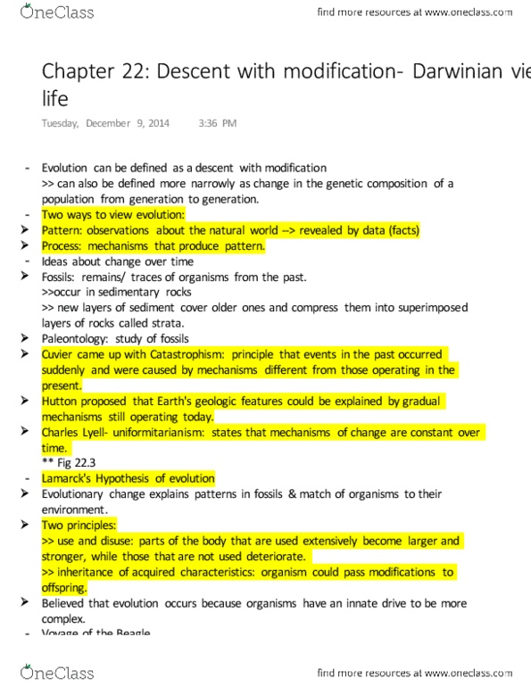 BIO152H5 Chapter Notes - Chapter 22: Introduced Species, Continental Drift, Phylogenetic Tree thumbnail