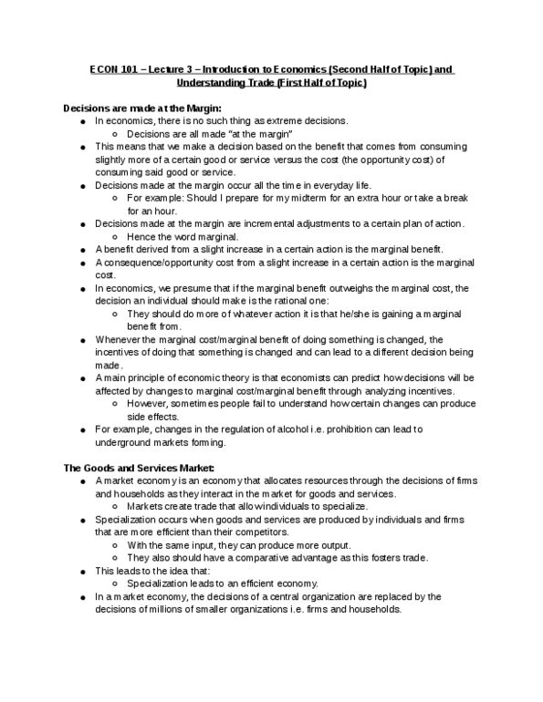 ECON 101 Lecture 3: Intro to Econ Beginning of Trade Lecture thumbnail
