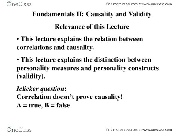 PSY230H5 Lecture Notes - Lecture 3: Internal Consistency, Discriminant, Uncorrelated Random Variables thumbnail