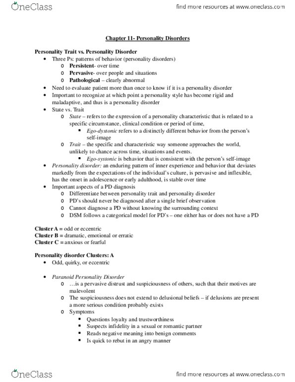 Psychology 2030A/B Chapter 11: Chapter/Lecture Eleven (Final) thumbnail