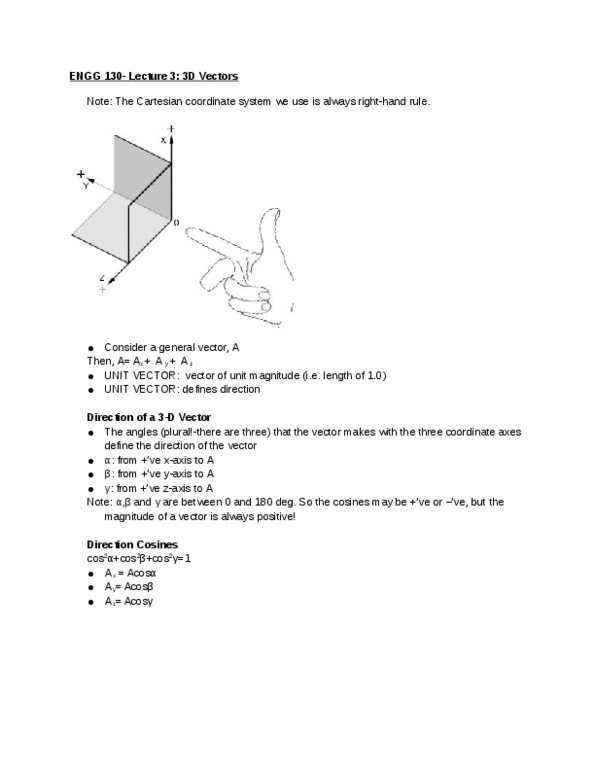 ENGG130 Lecture 3: 3D Vectors thumbnail