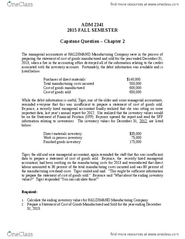 Adm 2341 Midterm Capstone Question Chapter No 2 Oneclass Adm 2341 Midterm Capstone Question Chapter No 2 Oneclass