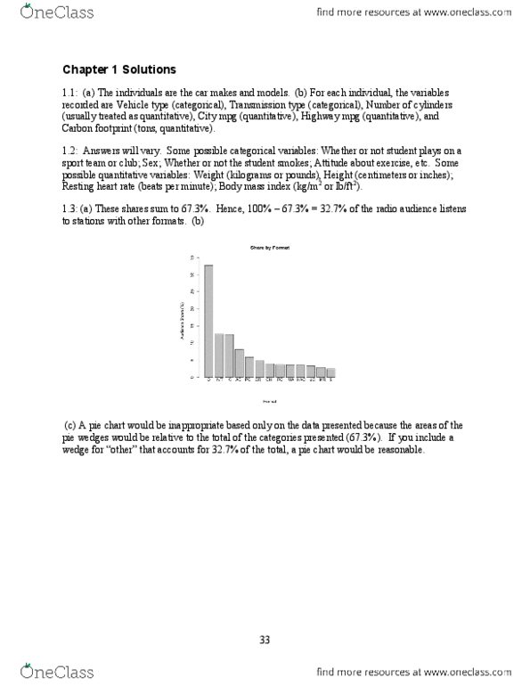 Statistical Sciences 1024A/B Chapter Notes - Chapter 1: Omega-3 Fatty Acid thumbnail