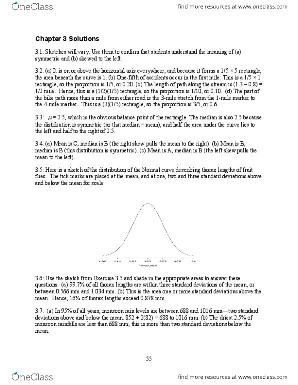 Statistical Sciences 1024A/B Chapter Notes - Chapter 3: Standard Deviation, Normal Distribution, Quartile thumbnail